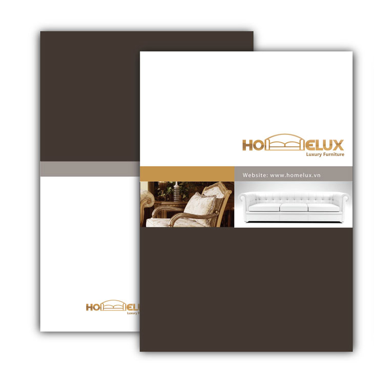 HOMELUX - Thiết kế logo và hệ thống nhận diện thương hiệu nội thất HomeLux