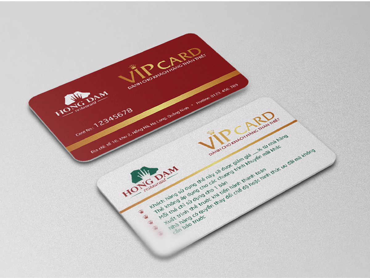 HỒNG ĐẬM - Thiết kế logo và nhận diện nhà hàng hải sản Hồng Đậm