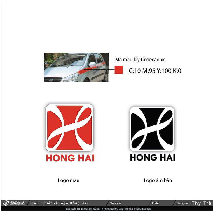 Hồng Hải - Thiết kế logo công ty vận tải Hồng Hải