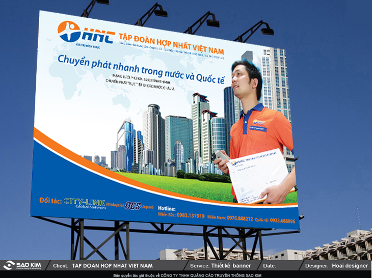 HNC - Thiết kế nhận diện thương hiệu Chuyển phát nhanh Hợp Nhất