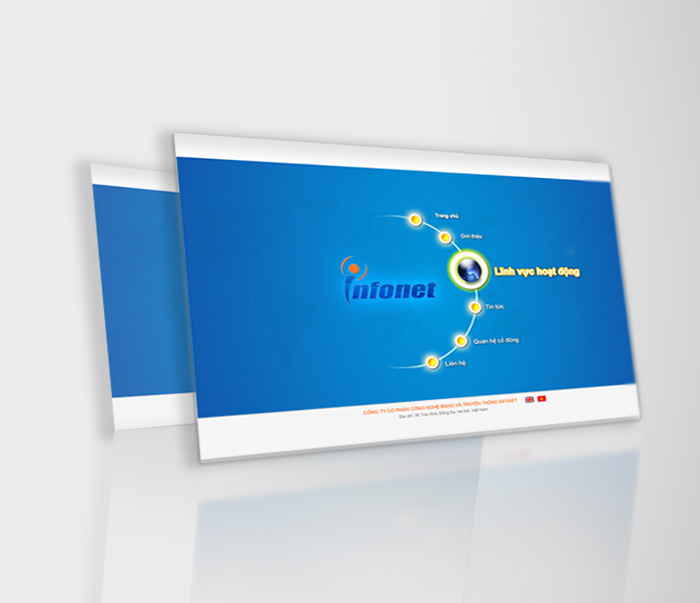 INFONET - Thiết kế thương hiệu công ty công nghệ mạng INFONET