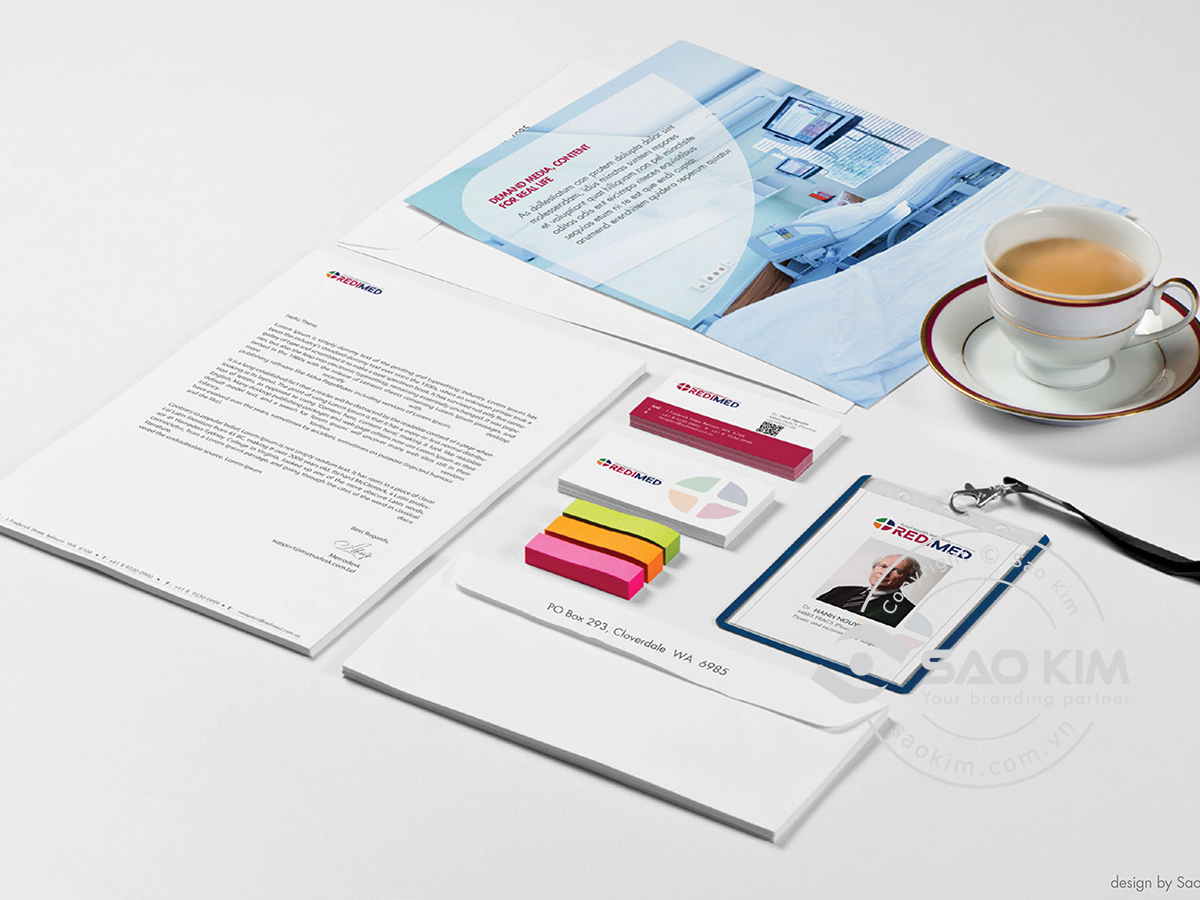 REDIMED - Thiết kế bộ logo và bộ nhận diện thương hiệu phòng khám bệnh viện REDIMED