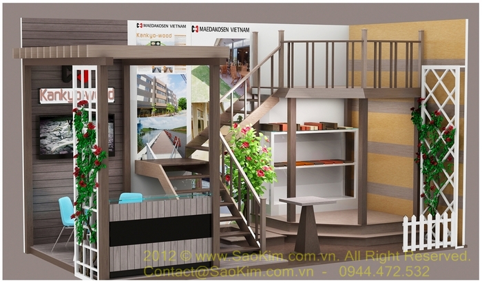 KANKYO WOOD - Thiết kế gian hàng triển lãm VietBuild 2012