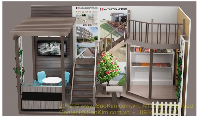 KANKYO WOOD - Thiết kế gian hàng triển lãm VietBuild 2012