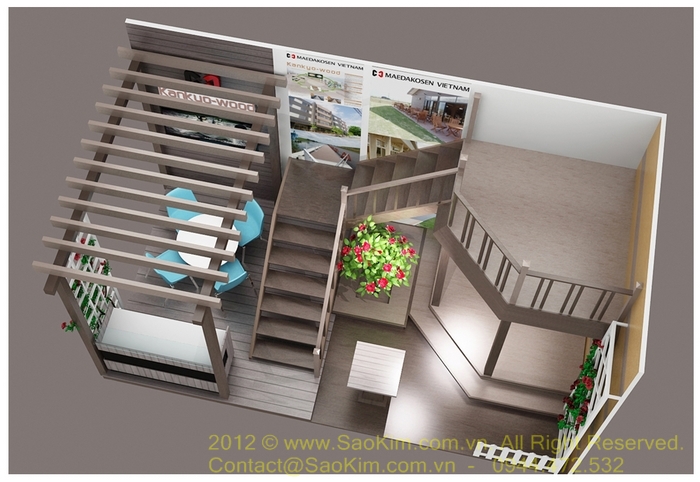 KANKYO WOOD - Thiết kế gian hàng triển lãm VietBuild 2012