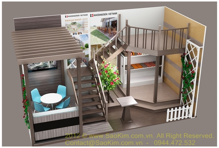 KANKYO WOOD - Thiết kế gian hàng triển lãm VietBuild 2012
