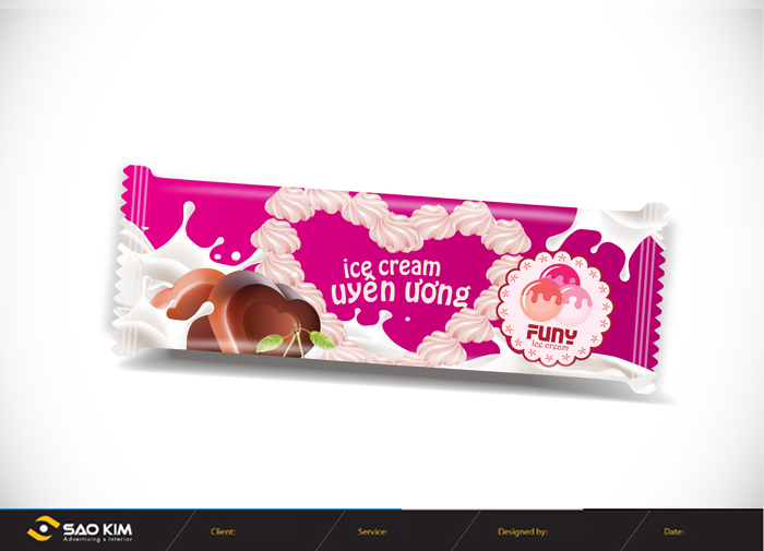 KEM FUNY - Thiết kế logo và bao bì sản phẩm kem Funy