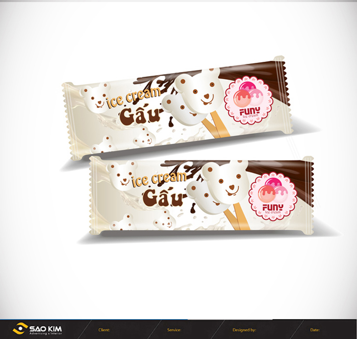 KEM FUNY - Thiết kế logo và bao bì sản phẩm kem Funy