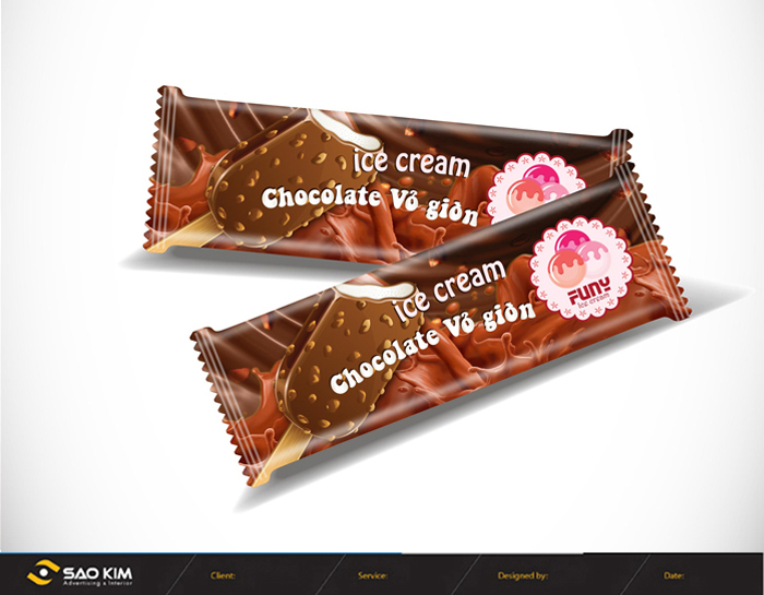 KEM FUNY - Thiết kế logo và bao bì sản phẩm kem Funy