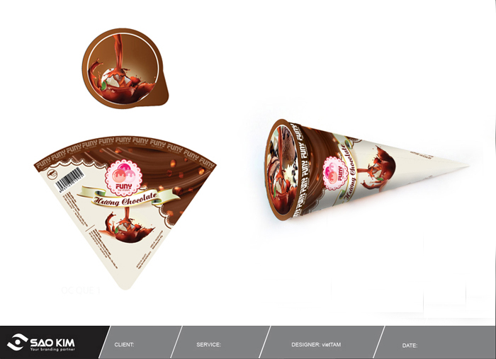 KEM FUNY - Thiết kế logo và bao bì sản phẩm kem Funy