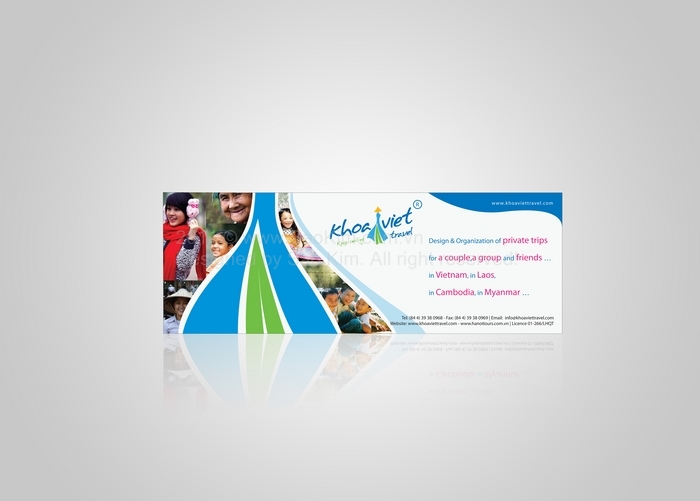 KHOAVIET TRAVEL - Thiết kế thương hiệu du lịch Khoa Việt Travel