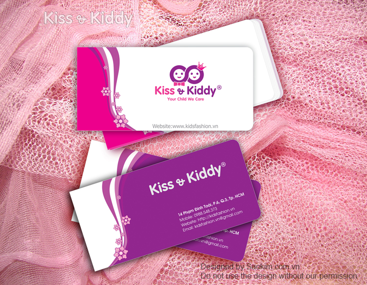 Kiss & Kiddy - Thiết kế logo nhận diện thương hiệu chuỗi cửa hàng trẻ em Kid & Kiddy