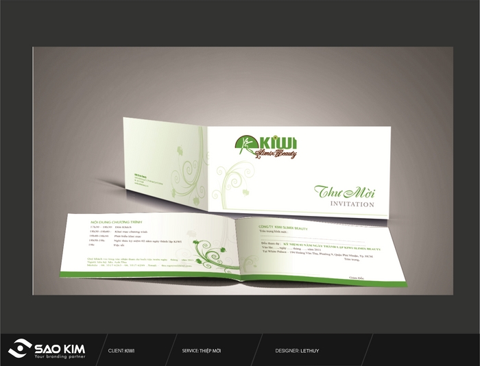 KIWI Spa - Thiết kế nhận diện thương hiệu cho spa