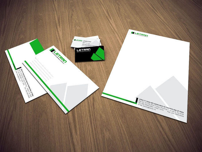 LE TRAN CONSTRUCTION - Thiết kế nhận diện thương hiệu công ty xây dựng Lê Trần