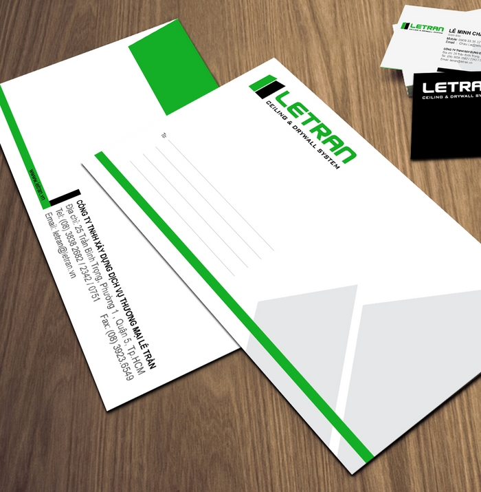 LE TRAN CONSTRUCTION - Thiết kế nhận diện thương hiệu công ty xây dựng Lê Trần