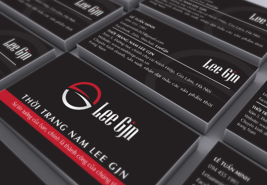 Lee Gjn - Thiết kế thương hiệu thời trang nam Lee Gjn
