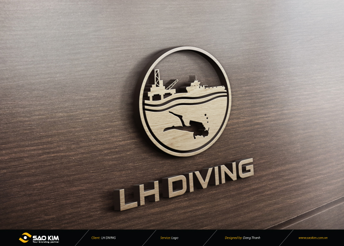 LHDIVING - Thiết kế thương hiệu công ty Dịch vụ Lặn Lam Hồng