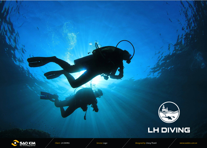 LHDIVING - Thiết kế thương hiệu công ty Dịch vụ Lặn Lam Hồng