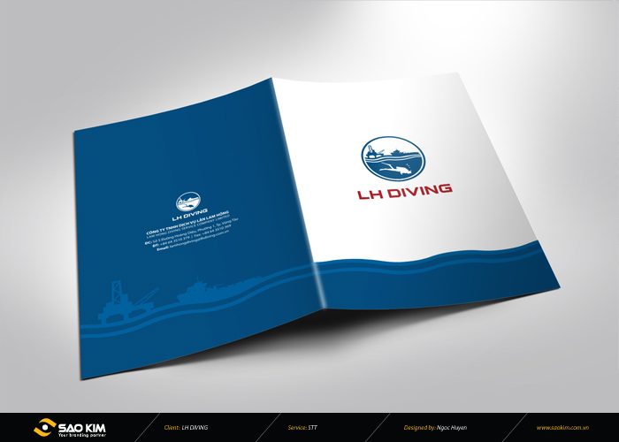 LHDIVING - Thiết kế thương hiệu công ty Dịch vụ Lặn Lam Hồng