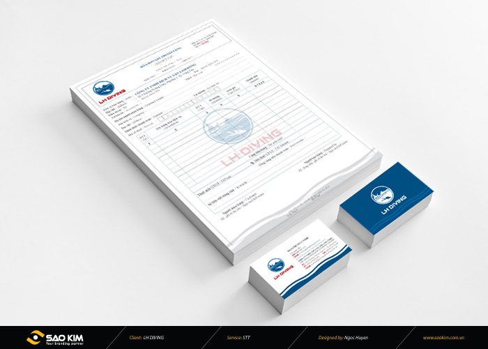 LHDIVING - Thiết kế thương hiệu công ty Dịch vụ Lặn Lam Hồng