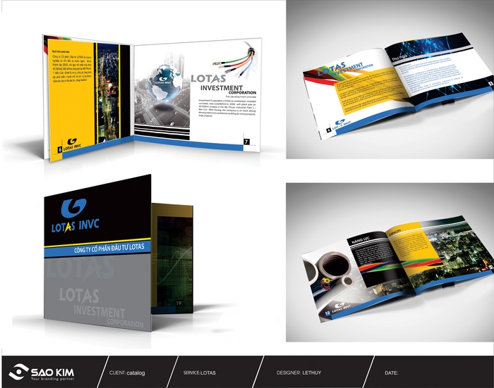 LOTAS - Thiết kế ấn phẩm quản cáo cho công ty Cổ phần Đầu tư LOTAS