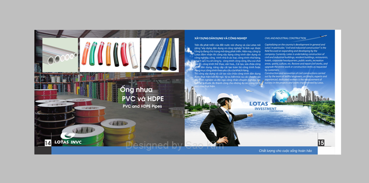 LOTAS - Thiết kế ấn phẩm quản cáo cho công ty Cổ phần Đầu tư LOTAS