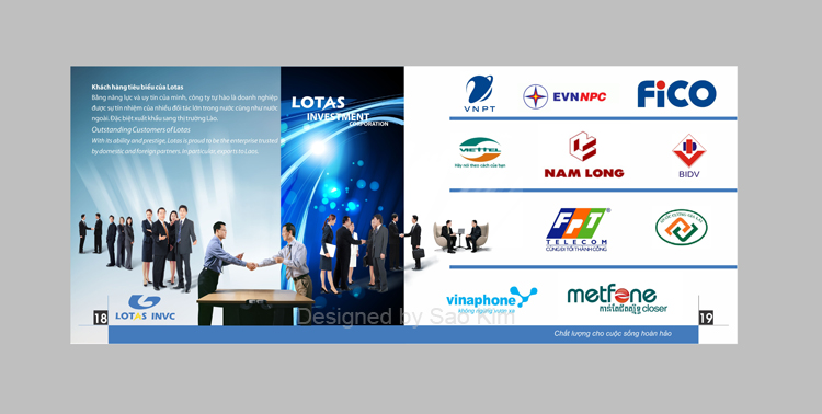 LOTAS - Thiết kế ấn phẩm quản cáo cho công ty Cổ phần Đầu tư LOTAS