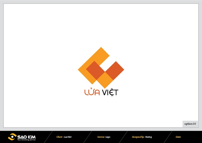 LỬA VIỆT - Thiết kế logo công ty  đầu tư khai thác khoáng sản Lửa Việt