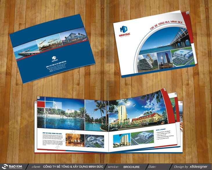 BÊ TÔNG MINH ĐỨC - Thiết kế brochure giới thiệu Công ty bê tông xây dựng Minh Đức