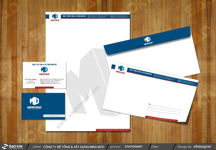 BÊ TÔNG MINH ĐỨC - Thiết kế brochure giới thiệu Công ty bê tông xây dựng Minh Đức