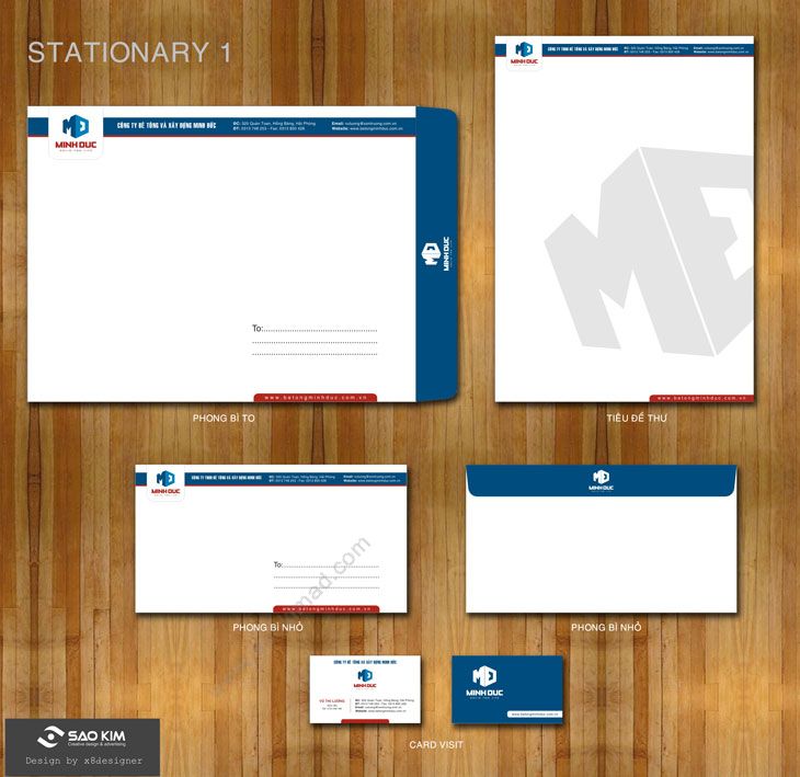 BÊ TÔNG MINH ĐỨC - Thiết kế brochure giới thiệu Công ty bê tông xây dựng Minh Đức