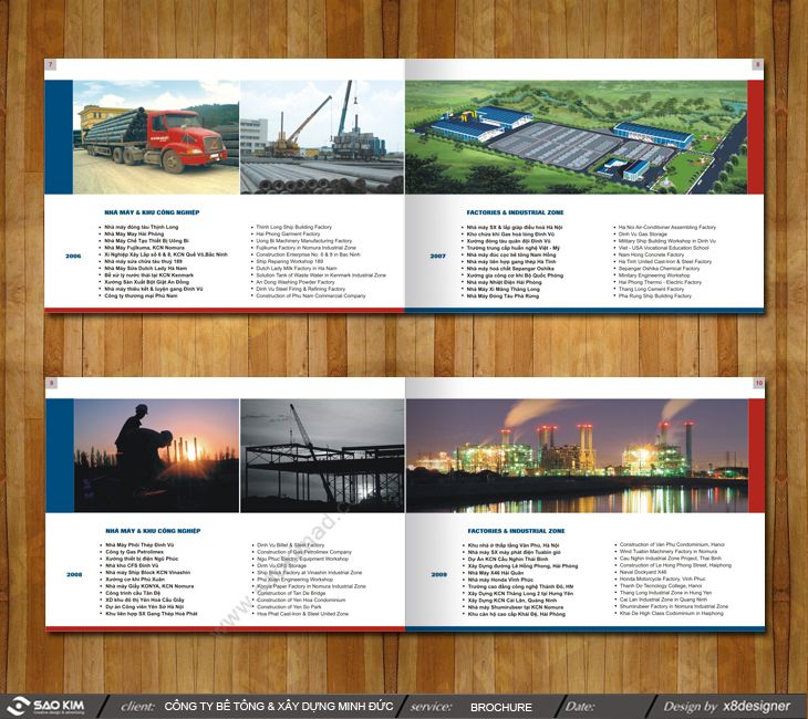 BÊ TÔNG MINH ĐỨC - Thiết kế brochure giới thiệu Công ty bê tông xây dựng Minh Đức