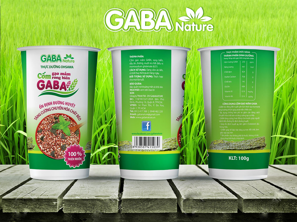 GABA NATURE - Thiết kế bao bì thực phẩm chức năng Gabanature