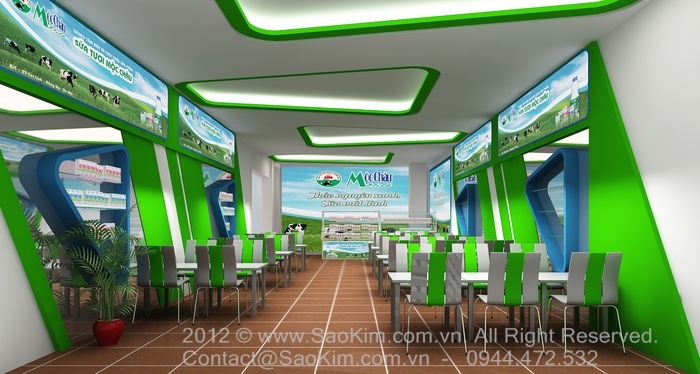 MOC CHAU MILK - Thiết kế showroom cho chuỗi cửa hàng bán lẻ sữa Mộc Châu