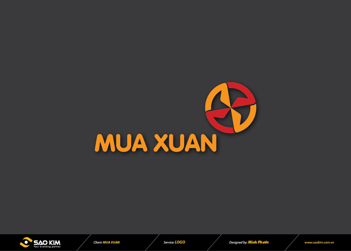 Mùa Xuân - Thiết kế logo công ty đầu tư xây dựng Mùa Xuân