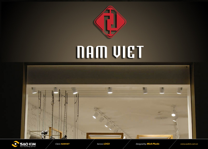 Nam Việt - Thiết kế logo công ty sản xuất vải JEAN Nam Việt