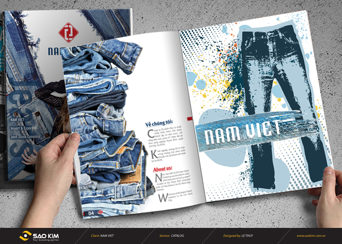 Nam Việt - Thiết kế logo công ty sản xuất vải JEAN Nam Việt