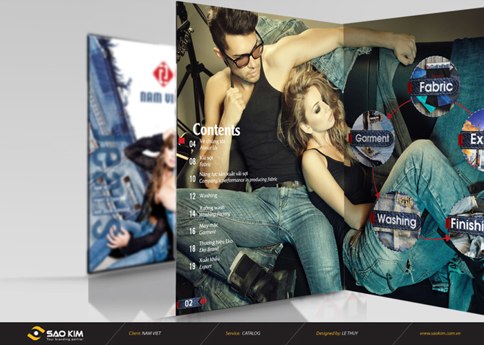 Nam Việt - Thiết kế logo công ty sản xuất vải JEAN Nam Việt