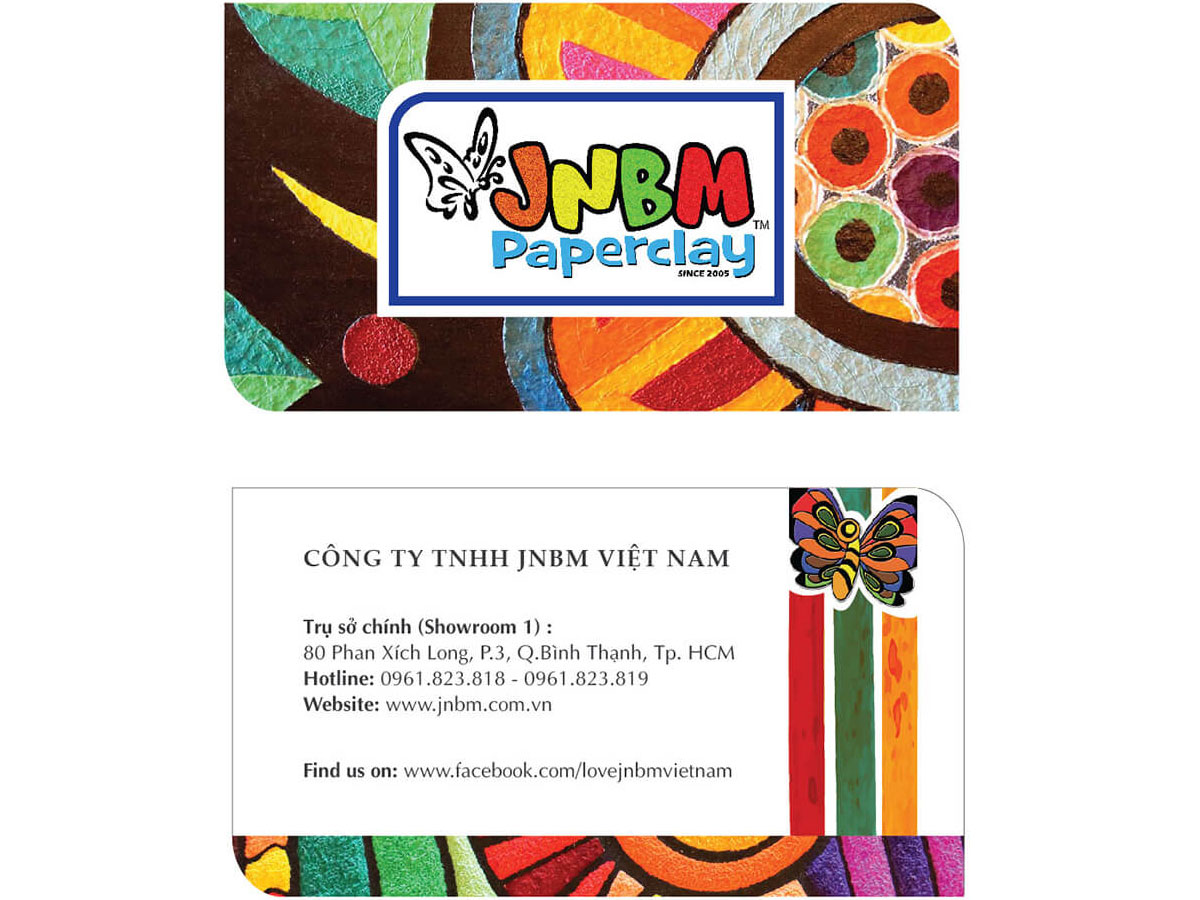 JNBM - Thiết kế brochure tranh bột giấy JNBM