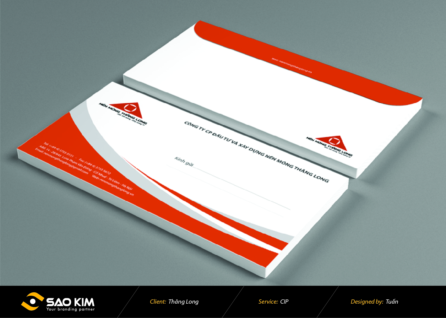 NỀN MÓNG THĂNG LONG - Thiết kế nhận diện thương hiệu công ty cổ phần đầu tư xây dựng nền móng Thăng Long