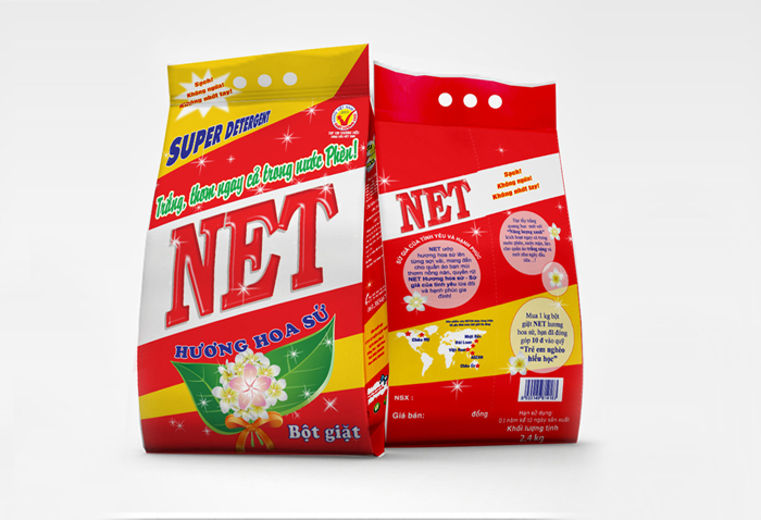 NETCO - Thiết kế mới mẫu bao bì sản phẩm bột giặt NET