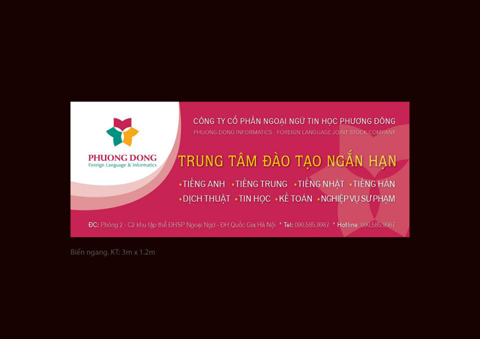 NGOẠI NGỮ PHƯƠNG ĐÔNG - Thiết kế bộ nhận diện thương hiệu công ty cổ phần tin học Ngoại ngữ Phương Đông