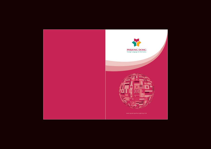 NGOẠI NGỮ PHƯƠNG ĐÔNG - Thiết kế bộ nhận diện thương hiệu công ty cổ phần tin học Ngoại ngữ Phương Đông