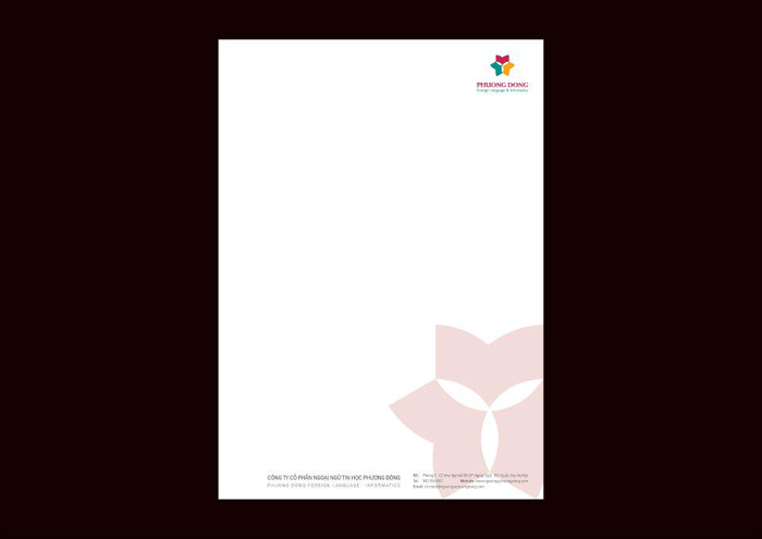 NGOẠI NGỮ PHƯƠNG ĐÔNG - Thiết kế bộ nhận diện thương hiệu công ty cổ phần tin học Ngoại ngữ Phương Đông
