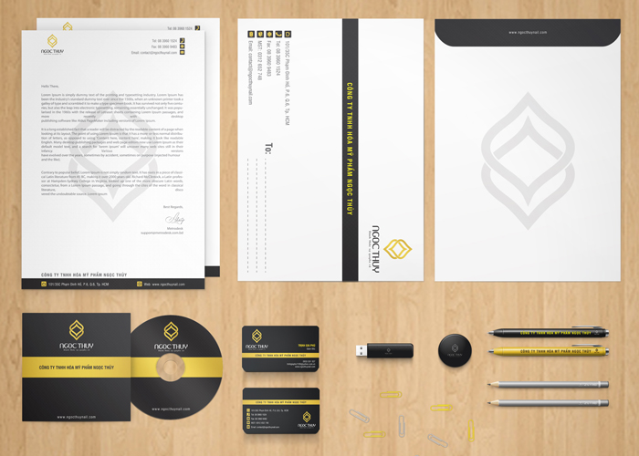 Ngọc Thuỷ nail - Thiết kế hệ thống nhận diện thương hiệu Ngọc Thuỷ nail