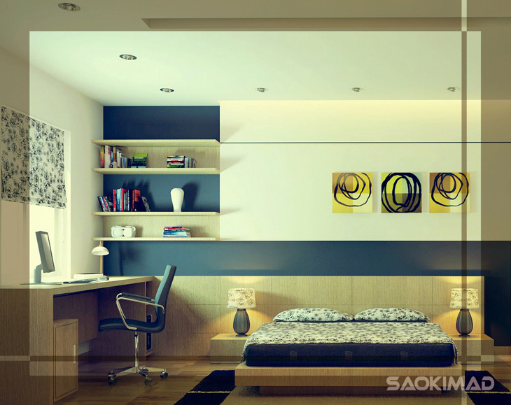 NHÀ ANH CƯỜNG - Thiết kế nội thất phòng ngủ nhà nghỉ khách hàng cá nhân