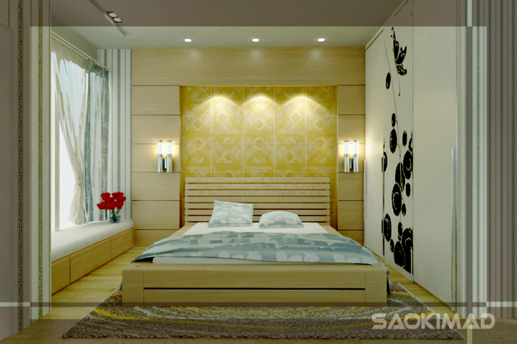 NHÀ ANH CƯỜNG - Thiết kế nội thất phòng ngủ nhà nghỉ khách hàng cá nhân