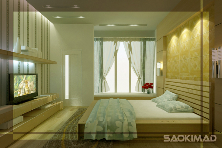 NHÀ ANH CƯỜNG - Thiết kế nội thất phòng ngủ nhà nghỉ khách hàng cá nhân