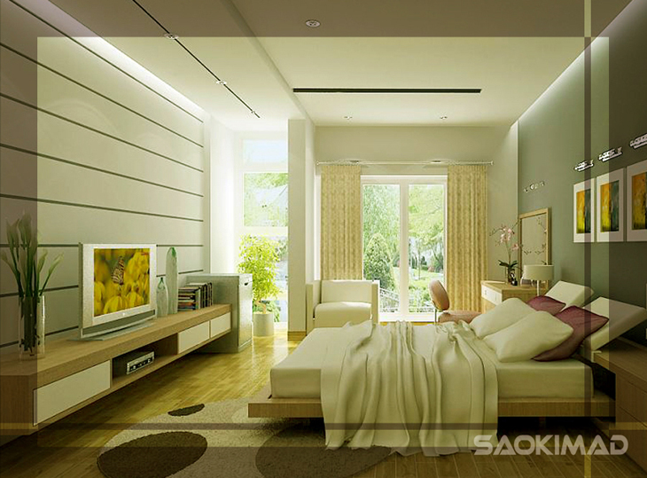 NHÀ ANH CƯỜNG - Thiết kế nội thất phòng ngủ nhà nghỉ khách hàng cá nhân