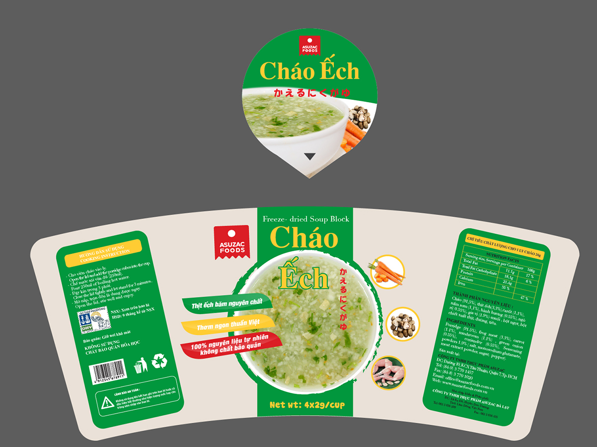 ASUZAC - Thiết kế bao bì sản phẩm mới cho thương hiệu thực phẩm ASUZAC